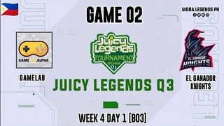 Gamelab vs El Ganador Knights Game 02 | Juicy Legends Q3 2022