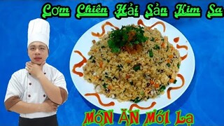 Cách Làm Cơm Chiên Hải Sản Kim Sa || Đơn Giản Tại Nhà