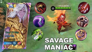 24 Kills Savage Maniac " Ashura Full Damage " | Mobile Legends