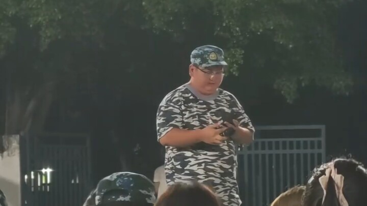 At the military training site, as soon as they start singing "When That Day Comes," it’s already at 