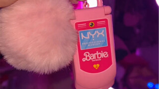 Barbie and NYX's co-branded flip-phone compact mirror is selling like hotcakes and is already sold o