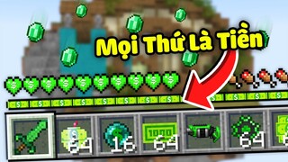 Minecraft Bedwars, Nhưng Mọi Thứ Trở Thành Tiền Siêu Vip Troll Noob Team