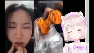 Teacher Amber watched the roasted sweet potato video on site B and became so greedy that she watched