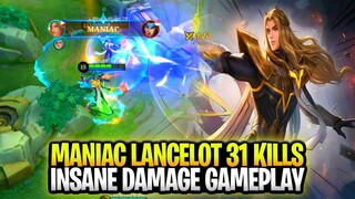 MANIAC! Lancelot Insane Critical Damage Gameplay | Mobile Legends: Bang Bang