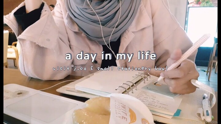 a day in my life - visit j.co, mini stationery haul, and make up