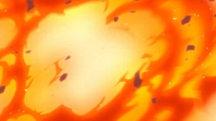 Breaking the seal, red chakra tears the battlefield apart!