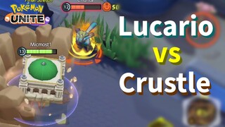 Crustle cuts Lucario 1 on 1 | Who wins? Master Ranked Match Scenario