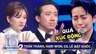 Trấn Thành, Hari Won, Gil Lê KHÓC NỨC NỞ với tiết mục CHẠM ĐẾN TRÁI TIM trong đêm Chung Kết Super 10