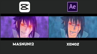 MY CAPCUT VS AFTER EFFECTS | @XENOZ REMAKE | SASUKE UCHIHA - STILL BE FRIENDS