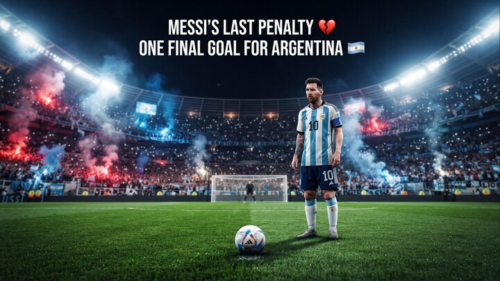 Messi’s LAST Goal for Argentina 💔 Final Penalty in Emotional Farewell 🇦🇷