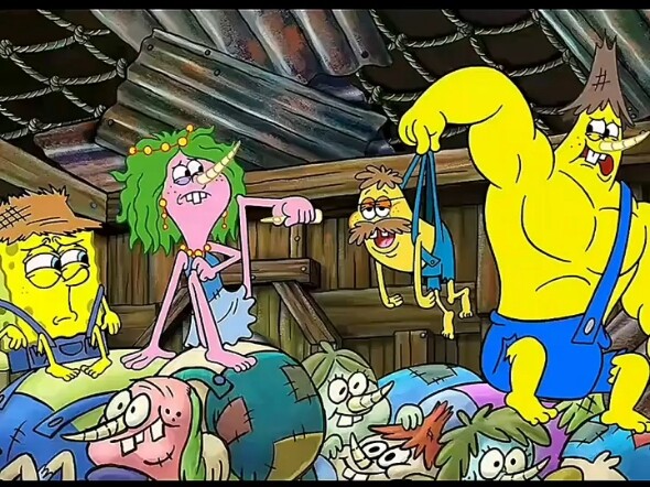 海绵宝宝照顾了几天亲戚