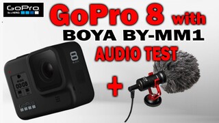 GOPRO HERO 8 vlogging set up | BOYA BY-MM1 AUDIO TEST | tech review | AJ PAKNERS