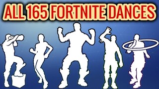 ALL 165 Fortnite Dances/Emotes [Season 1 to 8]