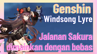 [Genshin, Windsong Lyre] Jalanan Sakura, dimainkan dengan bebas