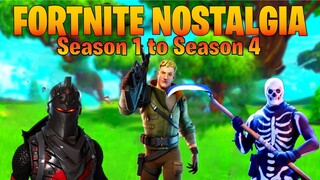 PURE FORTNITE NOSTALGIA - Fortnite Best Moments (Season 1 to Season 4)
