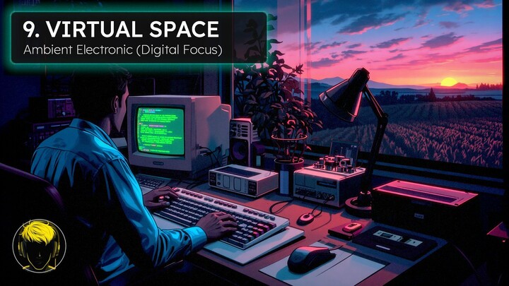 🌐 Virtual Space - Ambient Electronic Music For Coding, Programming And Deep Focus | BitFrequencies
