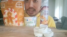 ASMR __WHITE FOOD__ QUARK, WHIPPED CREAM, POPCORN MARSHMALLOWS, GOAT CHEESE⚪️⚪️⚪