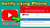 HOW TO VERIFY YOUTUBE ACCOUNT USING MOBILE PHONE  2020