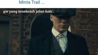 gw yg ke sekolah jalan kaki bilek