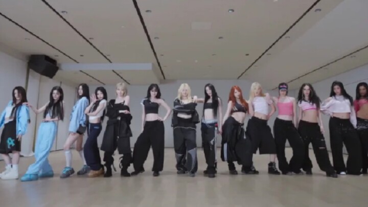 LE SSERAFIM, ILLIT, and KATSEYE’s collaboration track “ICONIC BY MISTAKE” rehearsal room footage has