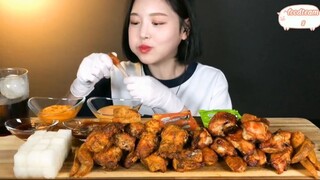 Gà rán lò, gà rán ớt, nhiều loại sốt chấm gà 3 #amthuc