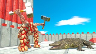 NEW LAVA GOLEM WITH HAMMER HANDS vs EVERY UNIT - Animal Revolt Battle Simulator