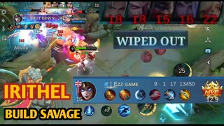 MOBILE LEGENDS BUFF 90%OP IRITHEL | DAMAGE BRUTAL!!! GAMPANG MANIAC & SAVAGE