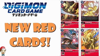 Aggressive New Red Digimon TCG Cards Revealed! (Union Impact Reveals)