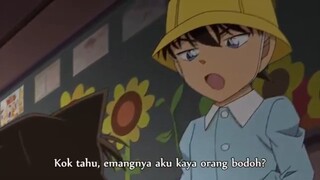 Shinichi minta Ran membuatkan nametag untuknya (Dub Indonesia)