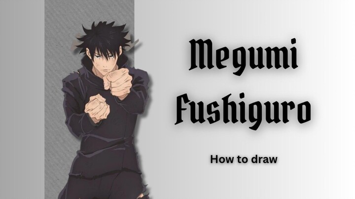 Drawing Megumi Fushiguro.