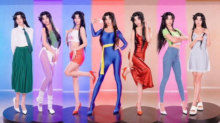 Cosplay Tiga Bersaudari Mata Kucing ♥ Gaya Pakaian Seminggu Hinamizawa Mio