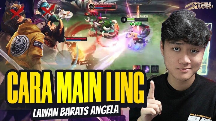 CARA MAIN LING LAWAN JUNGLER BARATS + ANGELA ! DIJAMIN WIN GAME NYA - Mobile Leg