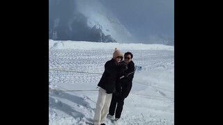 Sejeong and fam enjoying their vacation in switzerland