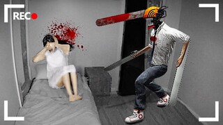 chainsaw man is watching her sleep... (scary)