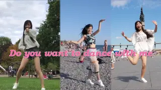Video collection of dancing in public