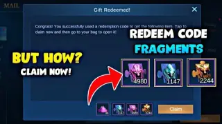 HOW TO GET 1 REDEEM CODE SKIN AND FRAGMENTS! BUT HOW? | MOBILE LEGENDS BANG BANG