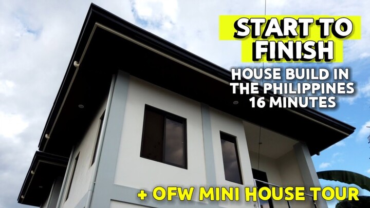 TIMELAPSE - Our House Build from Start to FINISH in 16 minutes + Mini HOUSE TOUR