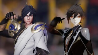 【李信&钟离】这波啊，是跨次元联动同屏了