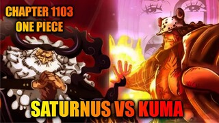 Review Chapter 1103 One Piece - Pertarungan Penuh Amarah Di Egghead - Kuma Vs Saturnus!