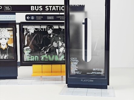 The station diorama looks stunning in its light-up version; even displayed as is, it’s already breat