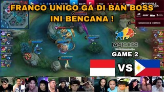 GILLA FRANCO UNIGO GA DI BAN BOSS | REACTION STREAMER INDONESIA VS PHILIPPINE  - GAME 2  - IESF 2023