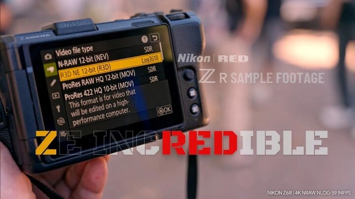 Nikon ZR RED RAW R3D Log3G10 6K 60FPS Samples And Nikon Z6iii NRAW 4K 60FPS Samples| Alissa & Jay