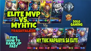 GUSION ELITE RANK VS. MYTHIC TRASHTALKER NAPAHIYA SA ELITE