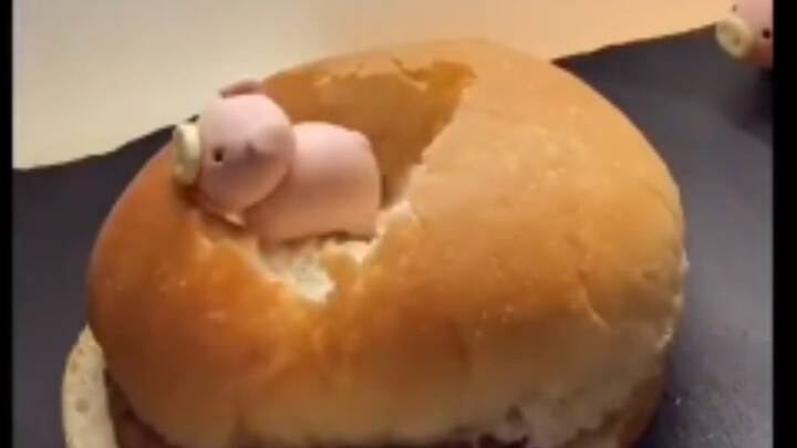 This pig really knows how to eat!