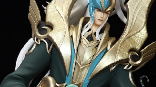 Handmade armor - part of the process of Qinglongzhi figure