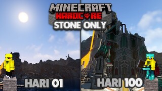 100 HARI DI MINECRAFT TAPI STONE ONLY