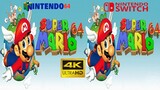 Super Mario 64 | Nintendo 64 VS Nintendo Switch | Comparação De Gráficos + Gameplay (4K)