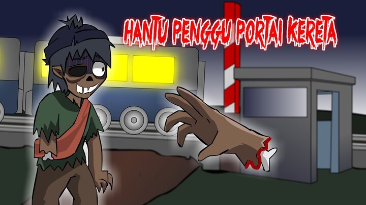 PENUNGGU PORTAL KERETA API KERAMAT - KARTUN HANTU