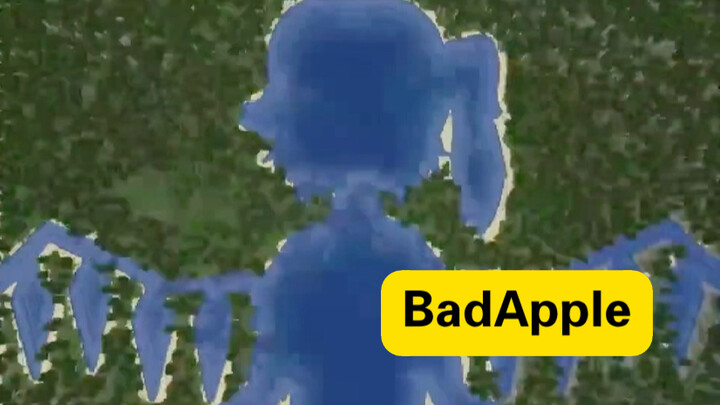 Bản nhạc thần Oriental Project BadApple, seed Minecraft trong Minecraft