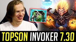 Topson INVOKER in 7.30 Update - RAT DOTA!